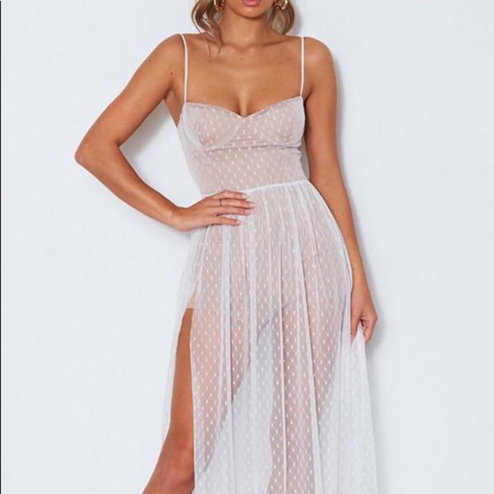 Maxi white dress white fox boutique